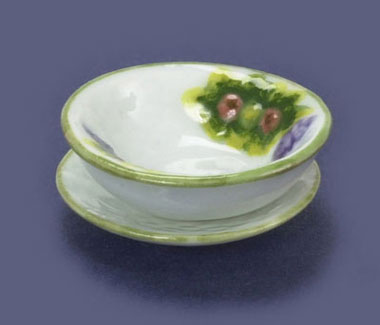 Dollhouse Miniature Bowl & Dish